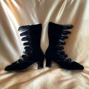 Bordello Whimsey Women's Strappy Velvet Calf Boot